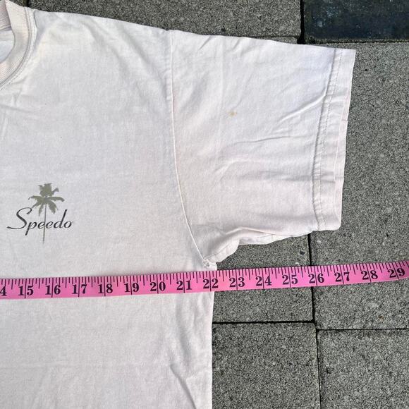 Speedo USA Y2K Surf Graphic Retro Print Chest Palm Tree Logo - Picture 6 of 6